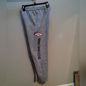 Denver Broncos Gray Drawstring Sweats